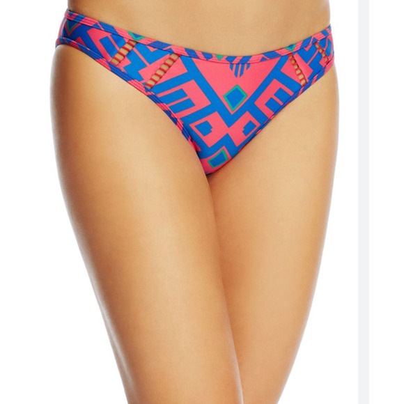 Red Carter NWT Passion Classic Hipster Bikini Bottom Reversible Red Blue XS - Picture 12 of 12